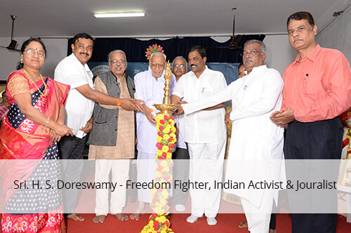 Sri. H. S. Doreswamy - Freedom Fighter, Indian Activist & Jouralist